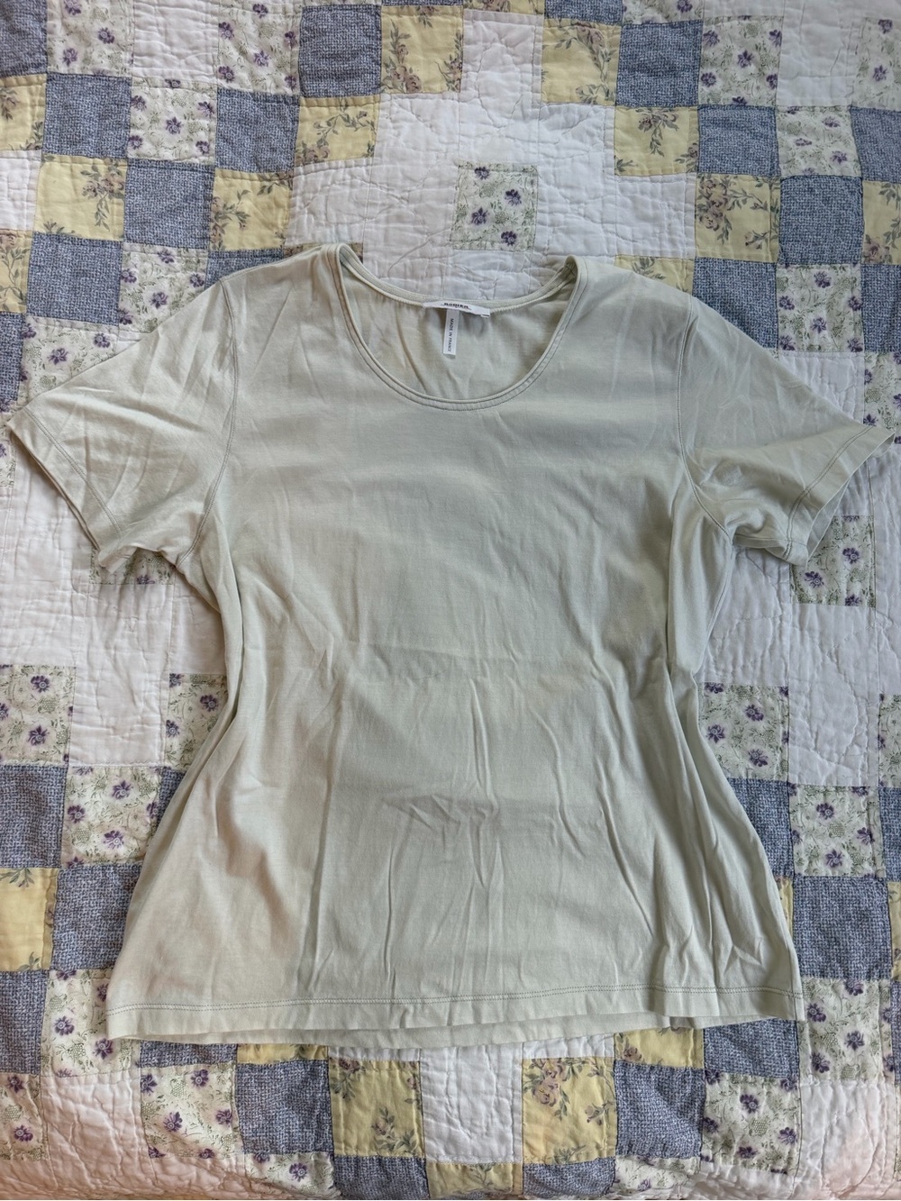 RODIER Short Sleeve Scoop Neck Tee Size Medium